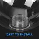 Housoutil Glass Globe Lamp Shade Replacement with G9 Base 3.94 Inch Round Clear Glass Cover for Pendant and Ceiling Light Fixtures