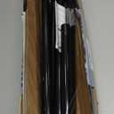 Shower Curtain Rod 31-76 Inch,7/8"Diameter Adjustable Spring Tension Curtain Rod No Drill,Matte Black Shower Tension Rod for Bathroom,Room Divider,Window,Anti-Rust Non-Slip 1-Pack