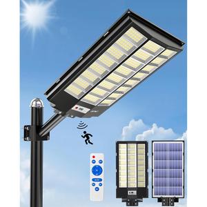 JAYNLT Y-13000W Solar Street Lights Outdoor,Parking Lot Lights Commercial | Ultra-Bright Solar Flood Lights,Dusk to Dawn,Motion Sensor,Remote, IP67 Waterproof Security Lighting for Garage,Parking Lot, M