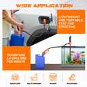 Portable Fuel Transfer Pump, Battery Powered Siphon Pump for Gasoline, Fuel, Gas, Diesel, Water Transfer, 3.0 GPM Flow Oil Extractor with Powerful Suction Ergonomic Nozzle 39 Inches Hose