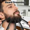 5 Pieces Pocket Comb  2-in-1 Cutting Comb, Fine Tooth Combs for Men & Women  Professional Black Barber Styling Tool for Detangling, Beard Grooming, and Wet Hair