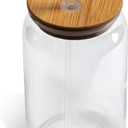 The Memory Company | Licensed NCAA 16oz Vintage Logo Glass with Bamboo Lid