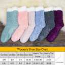 cosyone1997 Women's Fuzzy Slipper Socks with Non-slip Grippers, Cozy & Unique Gifts (Aqua)