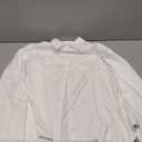 siliteelon Women's Button Down Shirts Long Sleeve Dress Shirts Wrinkle Free Collared Work Office Solid Blouses Corset Tops (3X-Large, Aa White)