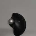 Logitech Ergo M575S Wireless Trackball Mouse, Wireless Ergonomic Mouse with Bluetooth and Encrypted Dongle, Comfortable Thumb Control, Precise and Smooth Tracking, for PC/Mac - Black Silver Ball