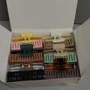 12 Pack Medium Square Claw Hair Clips, 3.5 x 2 x 1.1 inch, Shiny, 12 Colors, Hair Accessories for Women and Girls, Rectangular Rectangle Jaw Clips for Thick and Thin Hair Securing, 12 Pieces (Jelly)