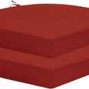 HARBOREST Outdoor Chair Cushions Set of 2, Water Resistant Patio Chair Cushions with Ties, Outdoor Seat Cushions for Patio Furniture, 17"x16"x2", Burnt Orange