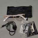 AI Smart Glasses for Men & Women – Powered by ChatGPT, Real-Time Translation, Bluetooth Glasses with Photochromic Lens, Music & Hands-Free Calling, UV & Blue Light Protection, Thin Temples (Pink) 