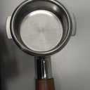 58mm Bottomless Portafilter for Gaggia Classic Pro, Evo, E24 Espresso Machines With Upgraded Walnut Handle and 18-21 Gram Filter Basket