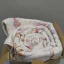 Bedsure Floral Quilt Queen Size - Reversible Autumn Botanical Quilt Bedding, Lightweight Microfiber Bedspread, Soft Coverlet for All Seasons (90"x96") (12 - Oat Milk)