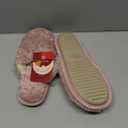 EverFoams Women's Fuzzy Slip-on Slippers Warm Cozy Soft Lightweight Memory Foam Indoor House Shoes
 (9-10, Pink)