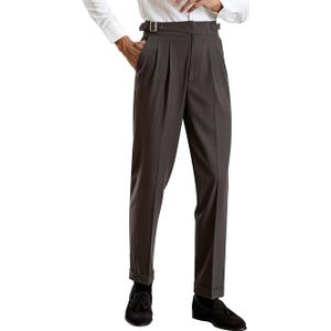 Men's Classic Gurkha Naples Italian Spring/Summer Thin Collection Old Money Style Pants Dress Pants Size: 29W x 31L