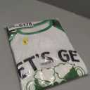 TMSD Women Saint Patrick's Day Sweatshirt Long Sleeve Irish Shamrock Crew Neck Shirt Leopard Plaid, Medium