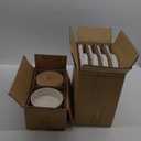 AmorArc Ceramic Dinnerware Set for 4 | Speckled Stoneware Plates and Bowls with unglazed terracotta | Scratch Resistant, Dishwasher & Microwave Safe Dishes Sets- 12-Pcs Beige