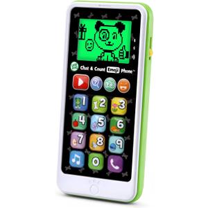 LeapFrog Chat and Count Emoji Phone, Green (2.8" x 5.8" x 1")