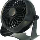 6 Inch Oscillating Fan with Pole Clip USB Personal Small Mini Table Portable Desk Quiet USB Powered Cooler Fans Whisper Quiet Fan for Office (Black, One Size)