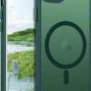 GUAGUA Compatible with iPhone SE 2022/2020 Case, Magnetic Cases for iPhone 6/6S/7/8, Compatible with MagSafe Translucent Matte Skin Feeling Shockproof iPhone SE 3rd/2nd 4.7" Cover, Blackish Green