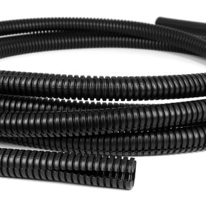 Split Wire Loom Tubing,10,25ft Cord Protectors from Pets No Chew, Flexible Wire Covers Cord Protectors, Protective Split Cable Sleeve for Automotive Home Industrial Wires(Black, 0.46inch-10ft)