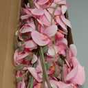 38 Inch 6 PCS Orchids Artificial Flowers Pink Fake Orchids Velvet Silk Orchids Faux Orchid Flowers Long Stem Artificial Flowers for Tall Vase for Home Wedding Decoration(Baby Pink)