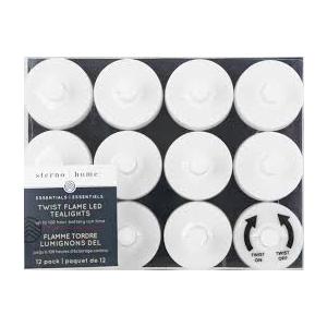 Home Twisted Flame LED Tealights 12pk, 2 PCS