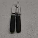 Portable Can Opener, Features an Ergonimic Handle for Optimal Comfort, and Built-in Bottle Opener for a 2-in-1 Tool, Durable Cutting Wheel, Black