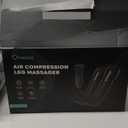 KNQZE Air Compression Recovery System, Foot and Full Leg Recovery Boots with Dynamic Pressure for Fast Therapy, Professional Device for Circulation and Pain Relief (Black)