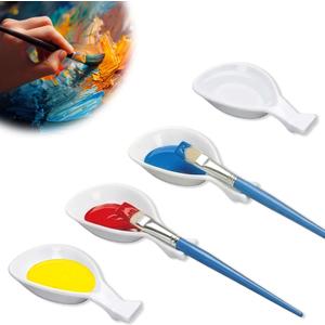 8 PCS Paint Brush Rest Holder For Artist, Paint Brush Holder, Watercolor brush holder & Watercolor Oil Acrylic Painting Brush, Paint Brush Rest Artist Accessories, Easy to Clean