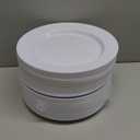 bUCLA 100PCS White Plastic Plates-10.25inch Disposable Dinner Plates-Premium Party&Wedding Plates