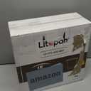 LITOPAK 500 Pack 4 oz Paper Cups, Brown Disposable Hot Coffee Cups for Party, Picnic, Travel, and Events