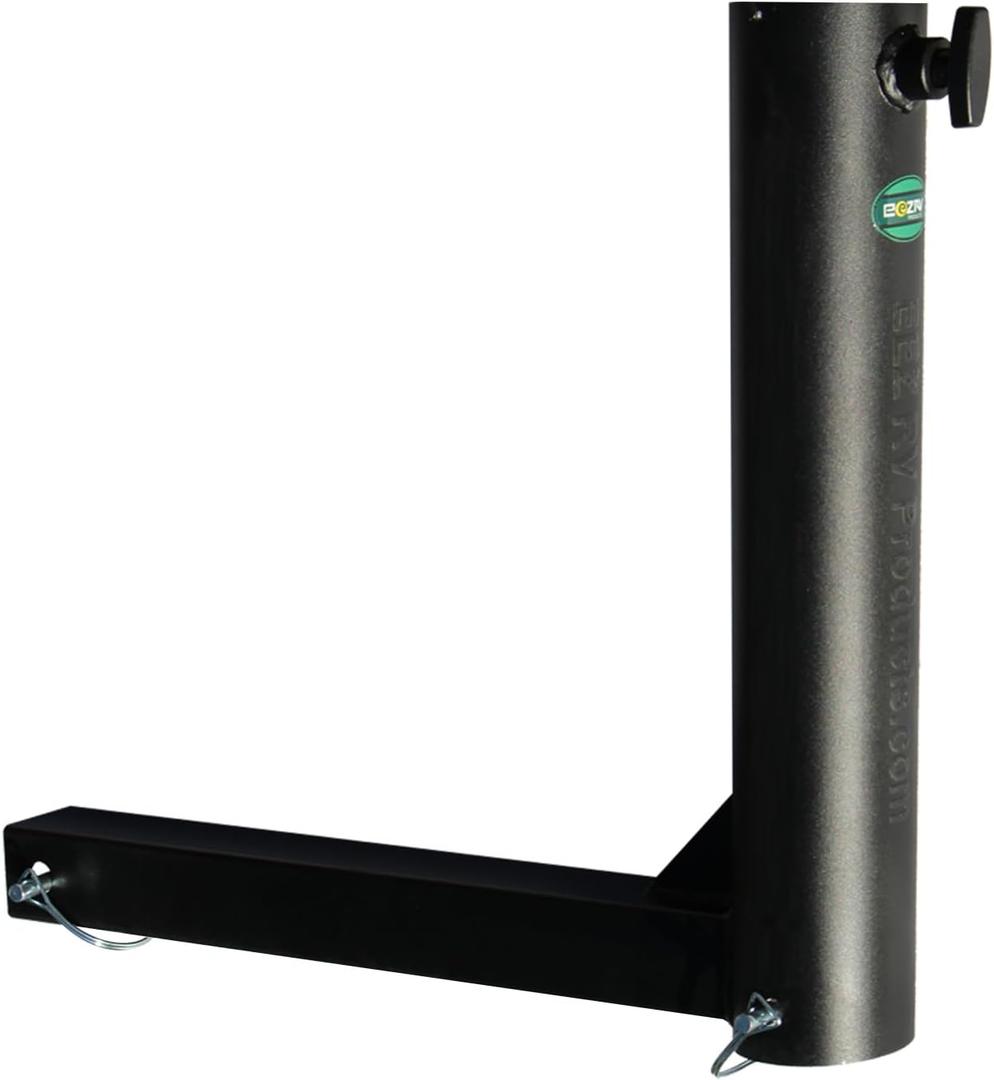 EEZ RV Products Hitch Mount Starlink Pole and Flagpole Holder - for Standard 2 Inch Hitch Receiver Hold up to 2.5 inch Pole Diameter