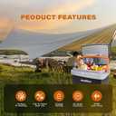 Electric Car Cooler and Warmer 35 Quart(33 Liter) Capacity with Draw bar and Wheels, Thermoelectric Iceless Cooler for Travel, Camping, Vehicles, Truck, Home - 12V DC and 120V AC