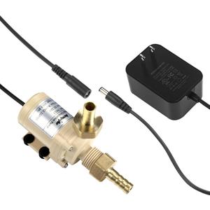 bayite BYT-7A015 DC 12V Solar Hot Water Heater Circulation Pump with DC Power Supply Adapter Low Noise 3M Head 8LPM 2.1GPM