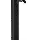 Suptek Single LCD Computer Monitor Free-Standing Desk Stand Mount Riser for 13 Inch to 43 Inch Screen with Swivel, Height Adjustable, Rotation, 50, 75, 100mm VESA Base Stand, Black