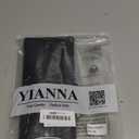 YIANNA Women's Underbust Latex Sport Girdle Waist Trainer Corsets Hourglass Body Shaper (Black , XS (Short Torso Height: 10.2"))