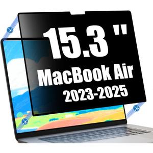Ceydebne Privacy Screen Protector for MacBook Air 15 Inch (2023-2025, M2, M3, M4) Removable Laptop Privacy Screen Shield