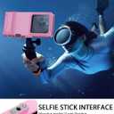 Waterproof Phone Case for Snorkeling - Underwater Touchscreen Housing, Universal Underwater Photo&Video Diving Case for iPhone 17/16/15/14 Pro Max Samsung Galaxy S25/S24 Ultra Up to 6.9'' Purple