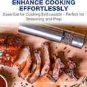 Epar Salt or Pepper Grinder Mill Electric Battery Operated Stainless Steel Mill with LED Light, Adjustable Ceramic Core, and One-Hand Push Button for Effortless Seasoning and Cooking