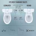 TOTO WASHLET C5 Electronic Bidet Toilet Seat with PREMIST and EWATER+ Wand Cleaning, Round, Cotton White - SW3083#01