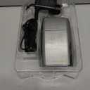 METALFX Double Foil Shaver, Handheld Electric Razor for Travel, Portable Cordless Close Face Shaver for Head, Beard, & Neck (Silver)