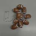 Rugby Lights String, Battery Operated, 4. 9ft 10 Led Football String Lights, Sports Theme Party Decor, Room Decor for Boys, Christmas Gift for Rugby Fans