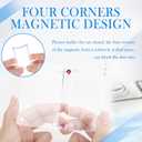 Car Picture Holder Kit,Acrylic Car Visor Photo Clip with Magnetic Design for Decoration & Photo Display,3" Personalized Universal Cars Photos Holder as Halloween Cars Decor (2PCS)