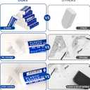 3 x 6 Pack Pencil Erasers, Large White Erasers for School, Art Erasers for Kids Drawing Bulk