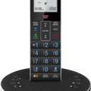 VTech LS6381 DECT 6.0 Cordless Phone with Bluetooth Speaker, Echo Cancellation, Noise Reduction, Music Streaming, Landline Phone with Answering Machine Easy to Read Smart Call Blocker