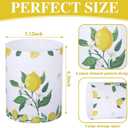 Kitchen Decorations Utensil Holder Acrylic Utensil Crock 6.3 Inch Spoon Kitchen Organizer for Countertop Coffee Spoon Holder Jar for Cooking Tools (Lemon)