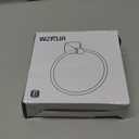 Hand Towel Holder for Bathroom Kitchen Brushed Nickel Towel Ring Towel Hanger Stainless Steel and Zinc Alloy Wall Mount, 7"L x 6.4"W x 3"H