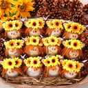 12 Pcs Western Handmade Christmas Ornament Highland Cow Ball Decoration 3D Christmas Tree Decor with Loop Shatterproof Hanging Ornament for Xmas Tree Home Farmhouse Decor Animal Lover Gifts