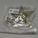 Blulu 10 Inches Gold Christmas Star Topper Xmas Tree Topper Glitter Treetop Star for Christmas