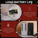 Eywamage Christmas Flameless Pillar Candles with Remote, Winter Holiday LED Candles Decor Battery Operated Flickering Set of 3 (Bear)