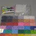 Meland Fuse Beads Kit - 11,000 pcs 36 Color Beads for Craft for Girls Age 5-12 Year Old,5MM Melty Beads Set Including 5 Pegboards, Ironing Paper & Chain Accessories Iron Beads Christmas Birthday Gift (11000PCS)