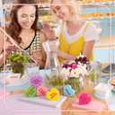 Thyle Galentine's Day Conversation Hearts Decorations for Home Table 6 Pcs Wooden Candy Heart Shaped Signs Decor for Office Tiered Tray Mantel Shelf Valentines Galentine Gifts